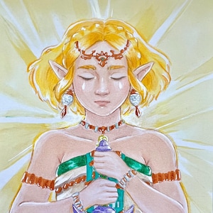 TotK Zelda [ORIGINAL] | zelda, tears of the kingdom, legend of zelda, master sword, light dragon