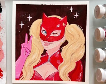 Panther Malerei [ORIGINAL] | Persona 5, Persona 5 Royal, Ann Takamaki, Persona 5 Fanart