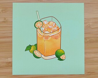 Calamansi Juice Print | Filipino Drink, Filipino Sticker, Fil-Am, food print, summer drink