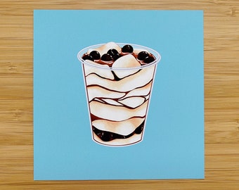 Taho Print | Filipino Food, Filipino Food Print, Fil-Am, food print, Filipino dessert