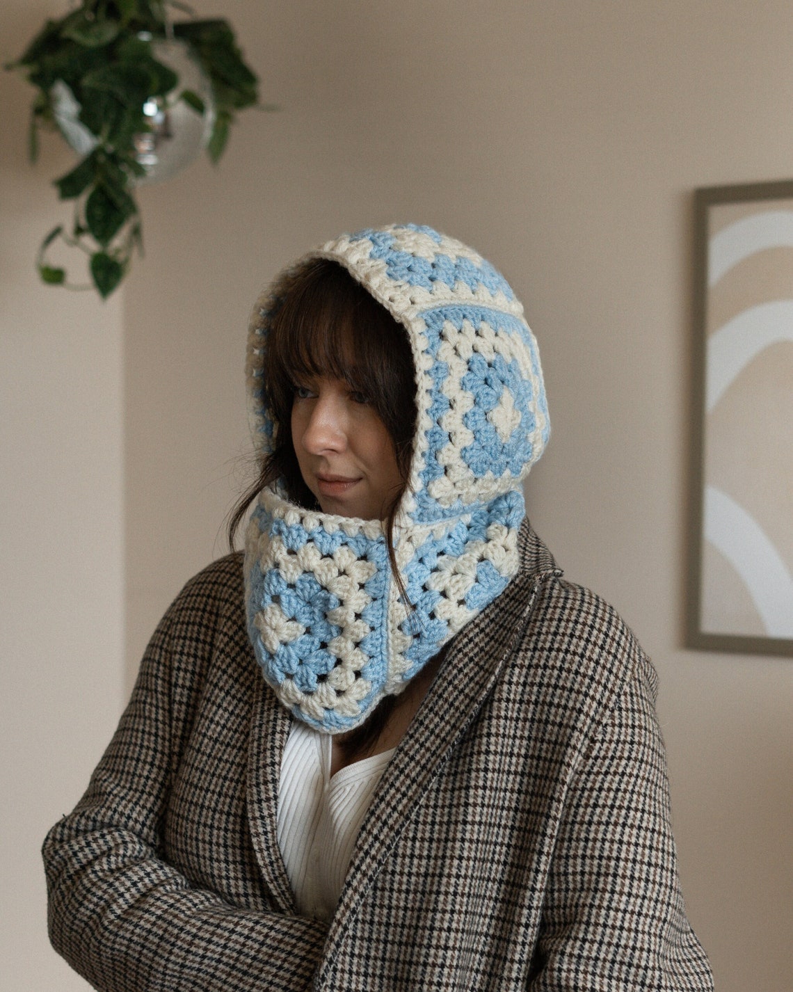 Crochet Hood Classic Granny Squares Hood Crochet Hood Etsy Canada