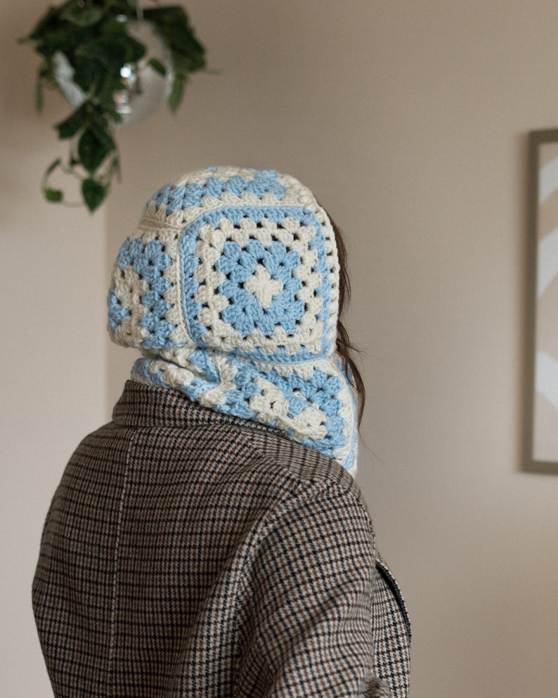 Crochet Hood Classic Granny Squares Hood Crochet Hood Etsy Canada