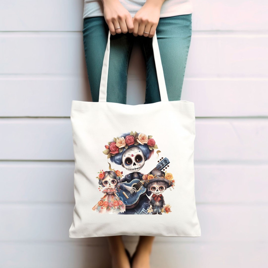 Dia De Los Muertos day of the Dead Tote Bag, Mexican Tote Bag, Colorful ...