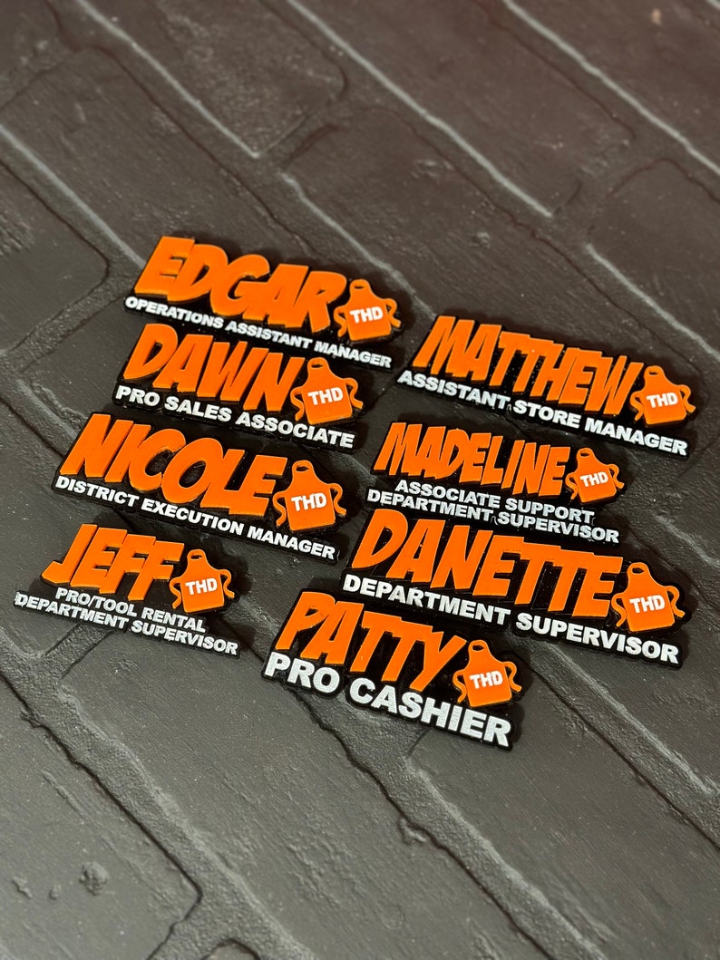 Home Depot magnetic name tag image 6