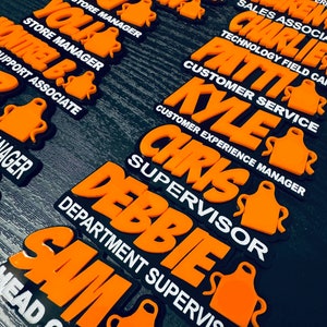 BULK 10  magnetic name tags