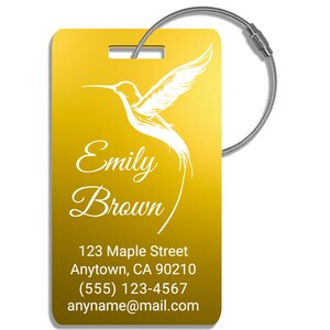Personalized Backpack Luggage Name Tags - Etsy