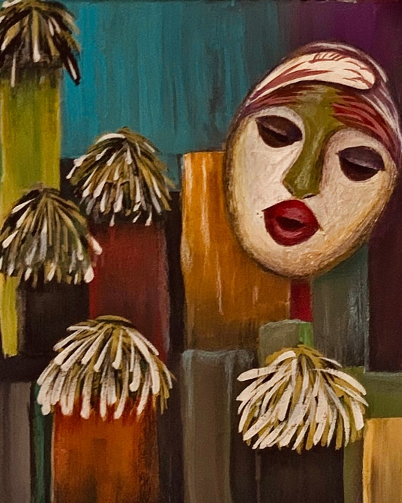 Rise, Archival Print -  Gouache, 9x13