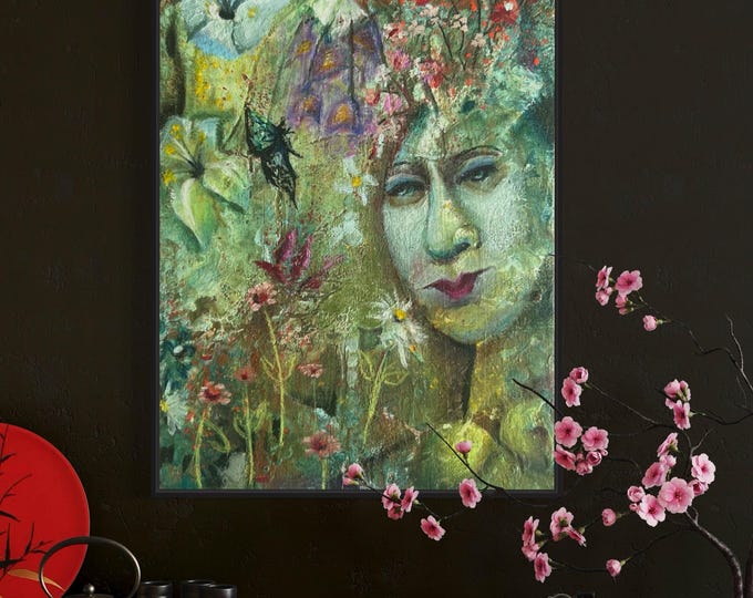 Featured listing image: Aja, art print of original painting