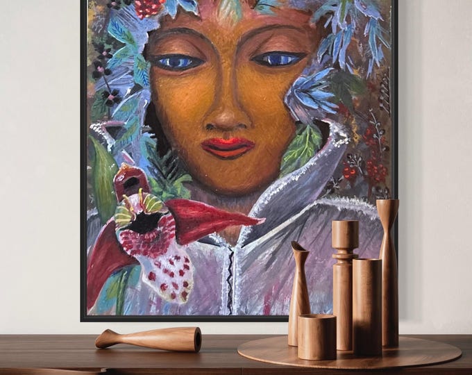 Featured listing image: Orchid, art print of original painting