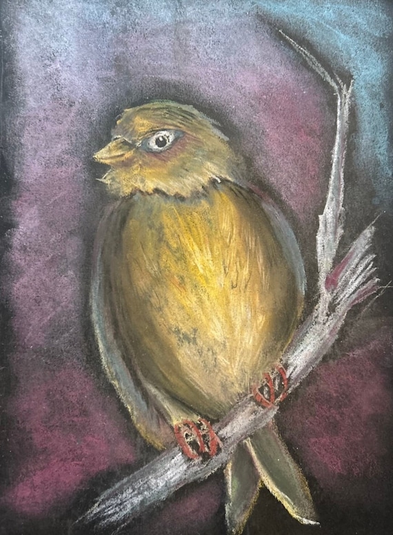 Leonard Bird Portrait, Archival Print - Soft Pastel, 8x11
