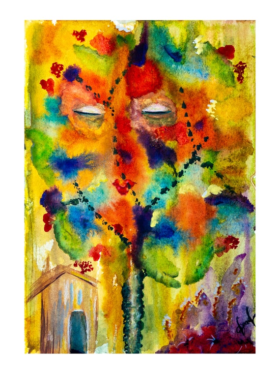 Happy Day, Archival Print - Watercolor, 9x12