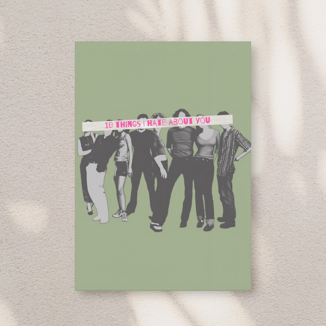 10 Things I Hate About You 90s movie Poster Poster for Sale by