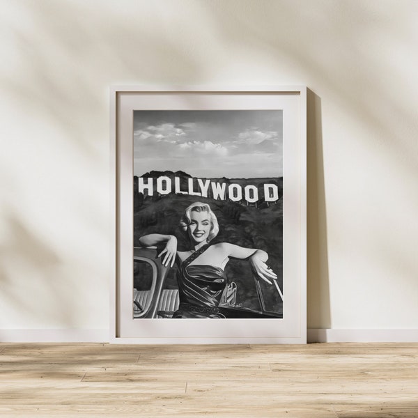 Vintage Marilyn Monroe Artistic Print | digital Hollywood poster