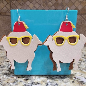 The One With The Thanksgiving Earrings -  FRIENDS Inspired Turkey Earrings