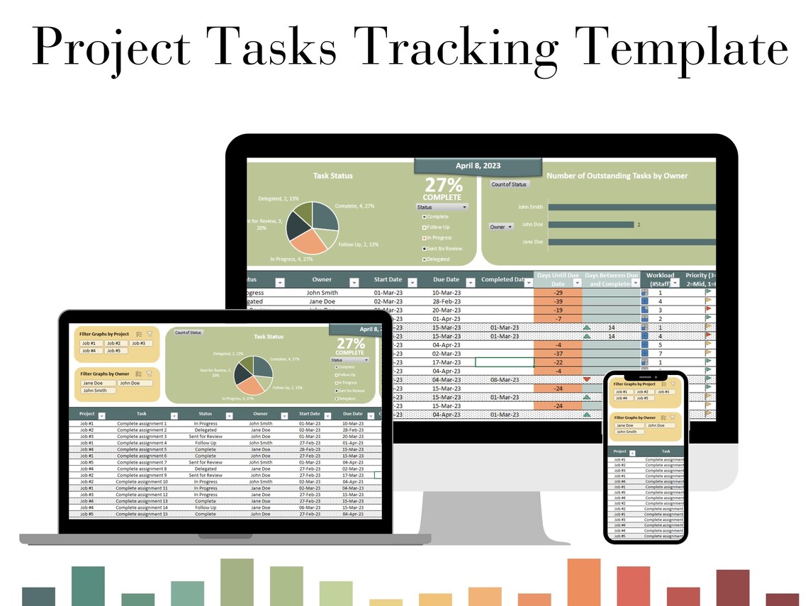 Project Task Tracker for Managers and Supervisors - Etsy