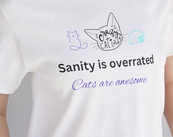 Maglietta unisex a maniche corte in jersey Cats Are Awesome