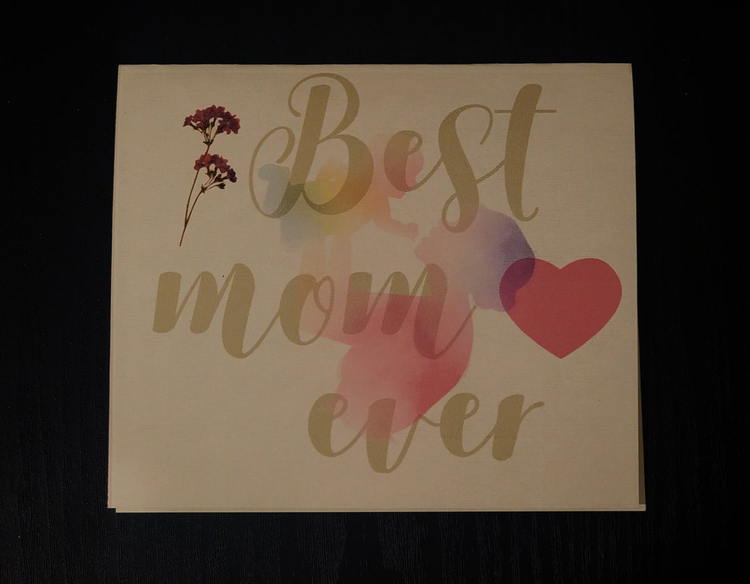 Mother's Day Best Mom Ever Printable Download Mother's Day Card Etsy