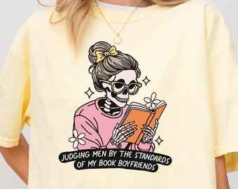 Bokpojkvän-T-shirt för bokälskare, present till bokmal, bokälskare, romantikläsare, bokmal, romantikpresent, romantik