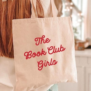 The Book Club Girls Tote Bag For Book Club Gifts Bookish Bag For Reading Squad Gift For Bookish Girlfriends Bag For Readers Gift Booktok Bag