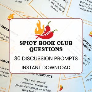 Spicy Book Club Discussion Guide Book Club Icebreaker Book Club Activities Book Club Printable Book Review Questions Book Club Guide PDF