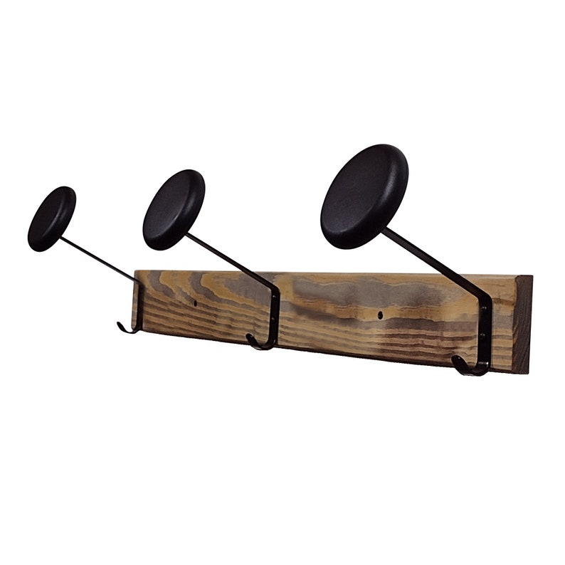 Hat Rack Wall Mount for Cowboy Hat, Fedora, Brimmed Hat, With