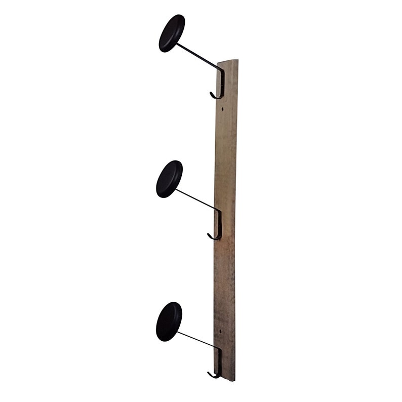 Hat Rack Wall Mount for Cowboy Hat, Fedora, Brimmed Hat, With Vertical