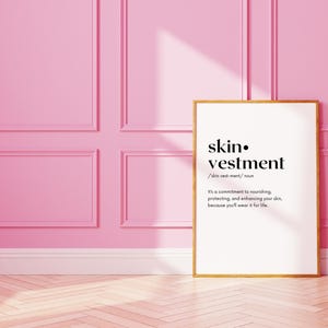 Esthetician Wall Art Printable - Esthetician Office Decor, Esthetician Definition, Esthetician Wall Art