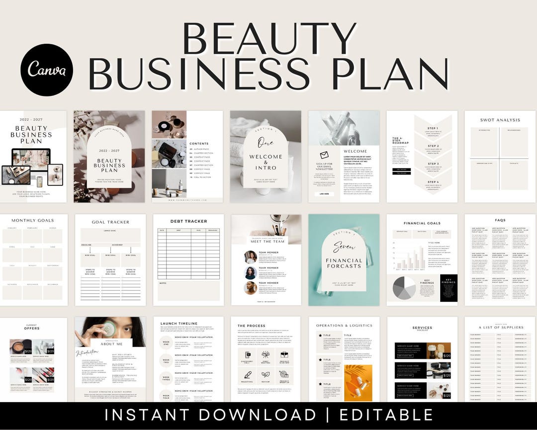 Beauty Business Plan Luxury Salon Business Plan Template Business Photo Inspiration
