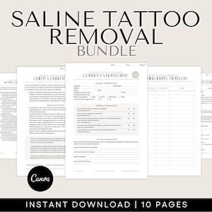 Saline Tattoo Consent Forms - PMU Removal Forms, Saline Tattoo Forms, Saline Tattoo Removal Forms, Saline Removal Forms