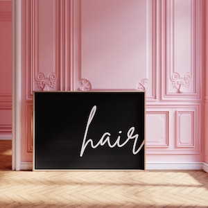 Hair Salon Wall Decor - Hair Stylist Wall Art, Hair Salon Wall Art Printable, Modern Hair Salon Decor