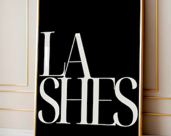 Lash Artist Poster – Lashes Wall Decor (Digital Download)