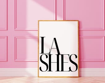 Eyelash Extension Chart Poster – Lash Decor (Digital Download)