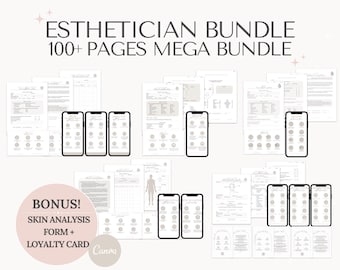 Esthetician Forms - Editable Esthetician Consent Forms, Esthetician Consultation Form, Facial Consultation Form