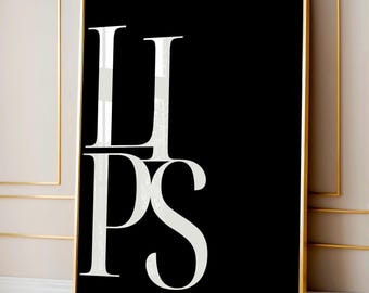 Lip Filler Art Print, Medical Spa Decor (Digital Download)