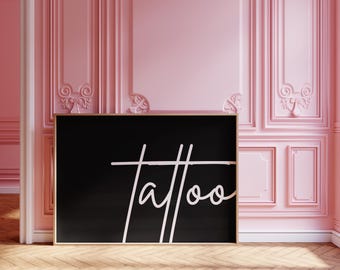 Tattoo Wall Art - Permanent Makeup Decor Printable