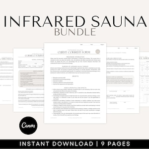 Infrared Sauna Consent Forms - Infrared Sauna Form Detox Sauna Intake Form New Client Form Spa Medspa Forms Infrared Sauna Consultation Form