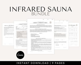 Infrared Sauna Consent Forms - Infrared Sauna Form Detox Sauna Intake Form New Client Form Spa Medspa Forms Infrared Sauna Consultation Form