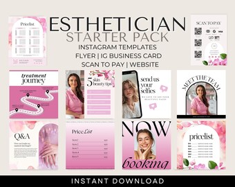 Esthetician Starter Pack Bundle - Skincare Business, Esthetician Solo