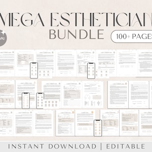 Esthetician Intake Forms Bundle | Esthetician Consent Forms, Esthetician Consultation Form, Facial Consultation Form