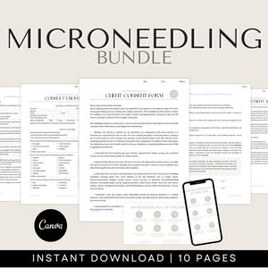 Microneedling Consent Forms | Microneedling Pre and Post Care Instructions, Post Care for Microneedling