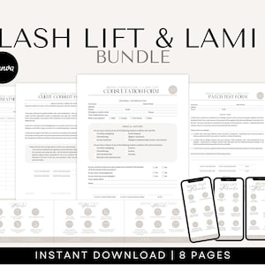 Brow Consent Forms | Brow Lamination Tint Forms, Brow Tint Form Brow Tint Aftercare, Eyelash Tint and Brow Tint Consent Form