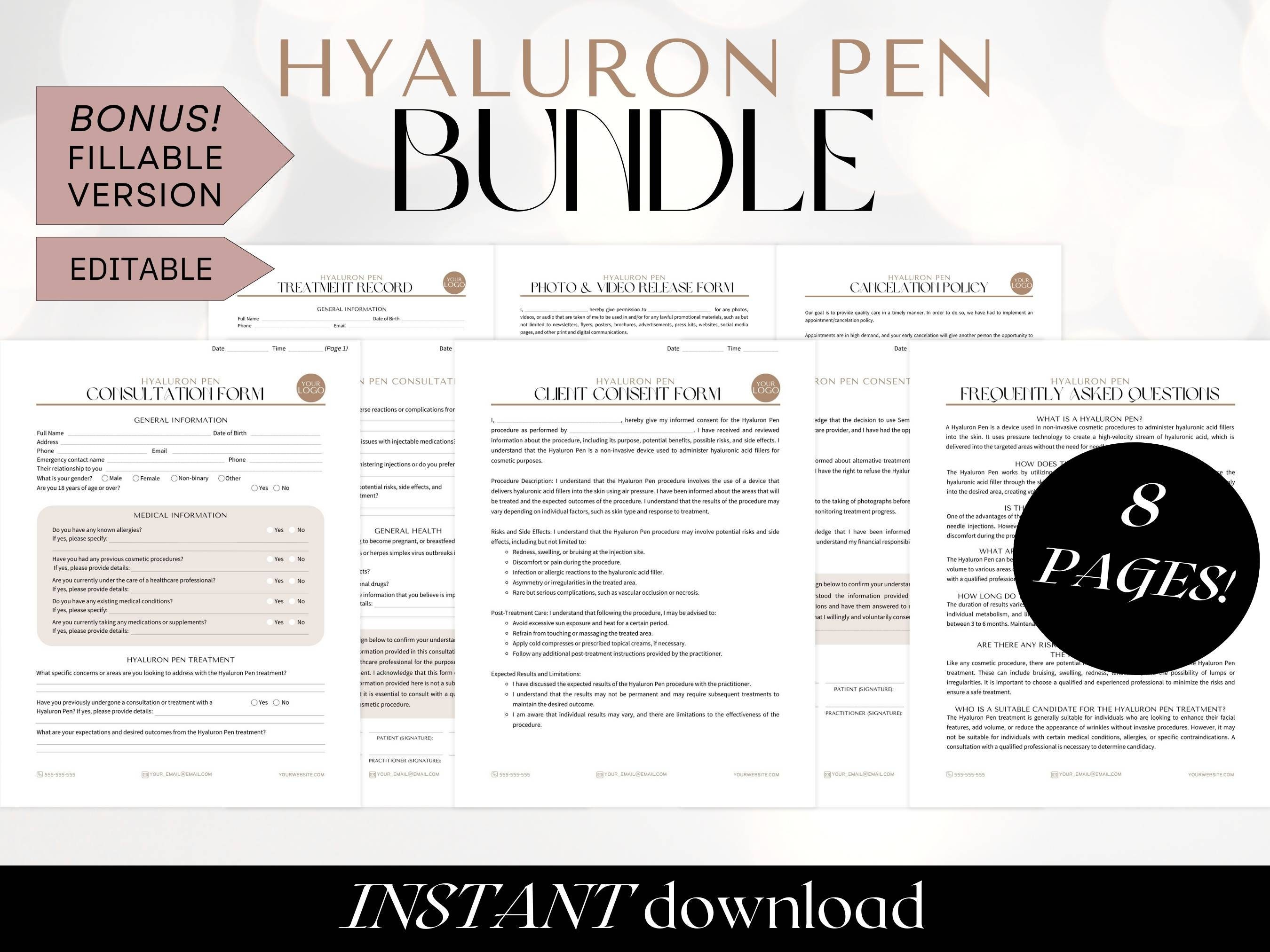 Hyaluron Pen Consent Form Hyaluronic Acid Pen Consent Form Hyaluronic Acid Filler Pen Consent