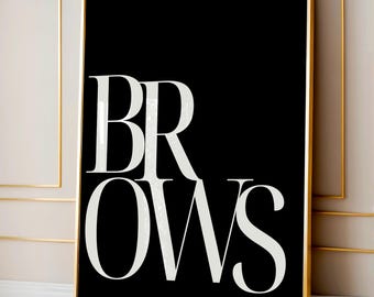 Brow Room Decor – Eyelash Salon Wall Art (Digital Download)