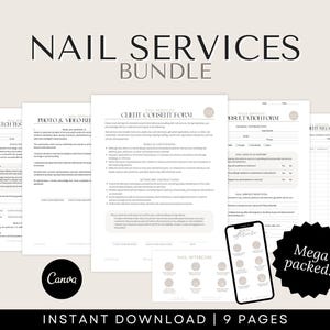 Nail Consent Forms - Nails Consultation Form, Form Nail Extensions, Paper Forms for Nails