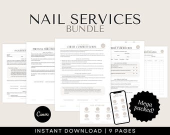 Nail Consent Forms - Nails Consultation Form, Form Nail Extensions, Paper Forms for Nails