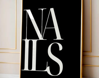 Nail room decor - Nail salon art, Nail salon wall decor, Nail salon sign, Nails wall art, Nail art poster, Nails poster
