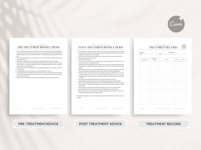 RF Microneedling Consent Forms | RF Microneedling Treatment Intake ...