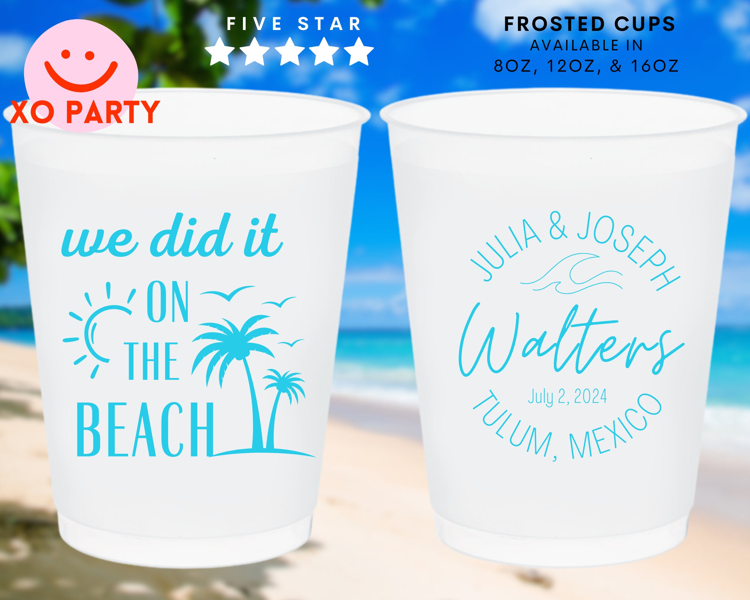 Cheers to 9oz Frosted Unbreakable Plastic Cup 193 Custom 