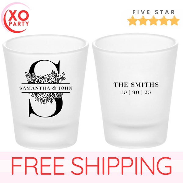 Customizable Shot Glass wedding  Favor in bulk Shot Glasses Personalized Bridal Wedding Favors for Wedding Party gifts