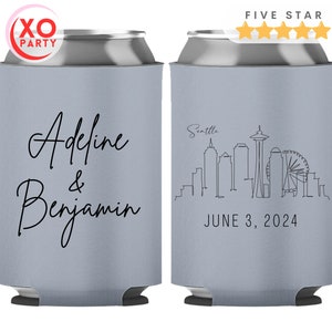 Destination Wedding Can Cooler wedding Favor for guests in Bulk Wedding Party Gift Custom Souvenir can cooler